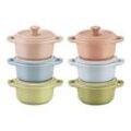 Staub Ceramique Cocotte Set Macaron 6-tlg, rund, Keramik