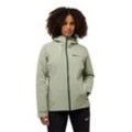 Softshelljacke JACK WOLFSKIN "WISPER JACKET" Gr. L, grün (mint leaf) Damen Jacken