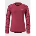 Funktionsshirt SCHÖFFEL "Longsleeve Lakata Trail L" Gr. 38, rot (3750, rot), Oberstoff : 79% Polyester 21% Elasthan, Shirts