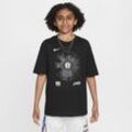 Brooklyn Nets Courtside Nike NBA Max90 T-Shirt (ältere Kinder, Jungen) - Schwarz