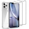 Hülle iPhone 11 Pro und 2 schutzfolien - TPU - Transparent