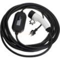 Ladekabel Typ 2 zu Typ f cee 7/7 kompatibel mit Renault Twizy, Twingo Electric Elektroauto, 1-phasig, 16 a, 3,5 kW, 10 m - Vhbw