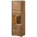 Vitrine Akazie 58x40x180 natur lackiert BARK 102