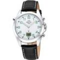 Funkuhr MASTER TIME "Specialist, MTGA-10735-12L" Armbanduhren schwarz Herren Armbanduhr, Quarzuhr, Herrenuhr, Datum, Leuchtzeiger