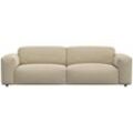 3-Sitzer FLEXLUX "Lucera Sofa, super bequem durch hochwertigen Sitzaufbau mit Kaltschaum", beige (sandy beige), B:252cm H:73cm T:102cm, 100% Polyester, Sofas, modern & anschmiegsam, Designsofa