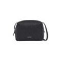 Mini Bag CALVIN KLEIN "CK MUST MINI BAG_MONO" Gr. B/H/T: 18 cm x 12,5 cm x 7,5 cm, schwarz (black monogram pu) Damen Taschen Schultertasche Umhängetasche Handtasche