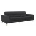 3-Sitzer CALIA ITALIA "Simon, toller Sitzkomfort, italienisches Designsofa", schwarz, B:232cm H:81cm T:94cm, Leder SORRENTO - 100% Leder, Leder BULL - 100% Leder, Sofas, in zwei Lederqualitäten