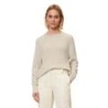 Strickpullover MARC O'POLO "aus Heavy-Weight-Organic-Cotton" Gr. L, beige Damen Pullover