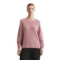 Strickpullover MARC O'POLO "aus Heavy-Weight-Organic-Cotton" Gr. L, rosa Damen Pullover