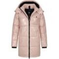 Wintermantel RAGWEAR "Roobie Long" Gr. L (40), pink (hellpink), Damen, Obermaterial: 100% Nylon, Innenfutter: 100% Polyester, Wattierung: 100% Polyester, Mäntel, super stylischer, gänzender Damen Steppmantel