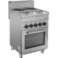 GastroHero Elektroherd Serie 66 - 60/60 mit Elektrobackofen und Elektrogrill