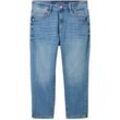 TOM TAILOR Damen Kate Caprijeans, blau, Uni, Gr. 28