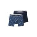 TOM TAILOR Herren Boxershorts im Doppelpack, blau, Gemustert, Gr. 5