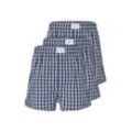 TOM TAILOR Herren Boxer-Shorts im Zweierpack, blau, Logo Print, Gr. L/6