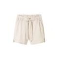 TOM TAILOR DENIM Damen Paperbag-Shorts mit TENCEL™ Lyocell, beige, Gr. XL