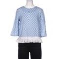 Emily van den Bergh Damen Bluse, blau, Gr. 36