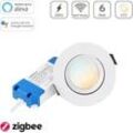 MiBoxer Zigbee 3.0 CCT LED Einbaustrahler rund weiss 6W Ø90mm DW2-06A-ZB