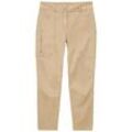 TOM TAILOR Damen Cargo Hose, beige, Uni, Gr. 44/28