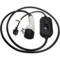 Ladekabel Typ 2 zu Typ f cee 7/7 kompatibel mit Mercedes-Benz gle 350e, gle 350de Elektroauto, 1-phasig, 16 a, 3,5 kW, 3 m - Vhbw