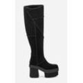 UGG® New Heights Platform Xtra Boot für Damen in Black, Größe 39, Veloursleder