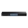 TRENDnet TEG S17 - Switch - 16 x 10/100/1000 - an Rack montierbar - TAA-konform