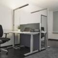 Arcchio LED-Büro-Stehlampe Jolinda, 2er-Set, silber, 4.000 K