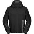 Spidi Hoodie II, Textiljacke H2Out Schwarz/Grau XL male