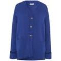 Long-Strickjacke include blau, 44