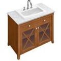 Villeroy und Boch Hommage Waschtisch-Unterschrank 8979A1R1 98,5 x 90,5 x 62 cm, mit Waschtisch, Front Walnut, weiß C-plus