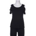 Comma Damen T-Shirt, schwarz, Gr. 36