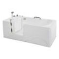 Seniorenbadewanne liegend mit Whirlpoolfunktion vital m - 153 x 76 cm Seitenauslage: Links Seniorenbadewanne Vital m (Liegend) - Home Deluxe