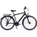 Trekkingrad HAWK BIKES "Trekking Gent Premium Black" Gr. 52, schwarz, Fahrräder, 52cm, 28 Zoll (71,12cm) für Herren