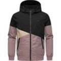 Outdoorjacke RAGWEAR "Renad" Gr. 4XL (60), schwarz Herren Jacken Ultraleichte Übergangsjacke mit verstellbarer Kapuze