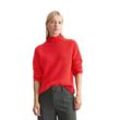 Strickpullover MARC O'POLO "aus Organic Cotton" Gr. L, rot, Damen, Obermaterial: 100% Baumwolle, unifarben, Pullover