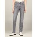 Straight-Jeans TOMMY HILFIGER Gr. 27, Länge 32, grau Damen Jeans in blauer Waschung