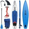 SUP-Board EXPLORER "Tourer" Wassersportboards Gr. 380 x 81 x 15cm 380 cm, bunt (blau, weiß, rot)