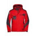 Professionelle Softshelljacke mit Innenfutter JN824 Gr. 2XL red/black - James&nicholson