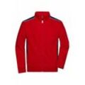 Sweat-Jacke Herren JN870 Gr. 2XL red/navy - James&nicholson