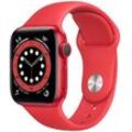 Apple Watch Series 6 Aluminium 40 mm (2020) GPS rot Sportarmband rot