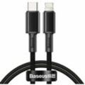 Baseus Kabel Schnellladen Ladekabel Datenkabel USB Typ C - Lightning Power Delivery fast charge 20 W 1 m schwarz (CATLGD-01)