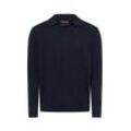 Marc O'Polo Strickpullover mit Cashmere-Anteil Herren Baumwolle, marine