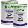 RAW Nature Nassfutter Pferd mit Leinsamen - 800 g