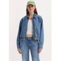 Jeansjacke LEVI'S "INGRID SHRUNKEN JACKET" Gr. L (40), blau (cause and effect) Damen Jacken