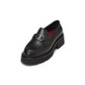 Loafer MARC O'POLO "mit leichter EVA-Laufsohle" Gr. 37, schwarz, Damen, Obermaterial: 100% Leder (Rind), unifarben, Schuhe, Topseller