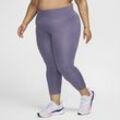 Nike Fast 3/4-Lauf-Leggings mit mittelhohem Bund für Damen - Lila