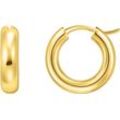 Paar Creolen THOMAS SABO "Schmuck Silber 925 Ohrringe Chunky-Design, CR747", gold (gelbgoldfarben), Ohrringe, Damen, Silber 925 (Sterlingsilber)