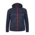 Regenjacke MAIER SPORTS "Große Größen", Damen, Gr. 48, grau (dunkelgrau), Obermaterial: 100% Polyamid, unifarben, casual, figurumspielend normal, Langarm, Jacken, Schnell trocknend, atmungsaktiv und windabweisend