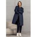 Langjacke SENSES.THE LABLE Gr. L, blau, Damen, Material: 100% Polyester, Futter: 100% Polyester, Füllung: 100% Polyester, unifarben, Jacken, mit Two-Way-Zipper