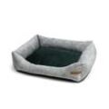 Rexproduct SoftColor luxury dog bed in grau color dunkelgrün L