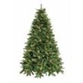 Xone - Künstlicher Weihnachtsbaum gordon - Tannenbaum mit Metallstaender - Christbaum - pvc Nadeln - grün mit Kieferzapfen und Beeren Realistisch